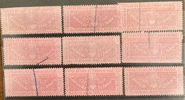 Fiskalmarken Canton De Fribourg - Visa En Lieu De Timbre De Gradué, Feuille Double - Revenue Stamp Switzerland - Revenue Stamps