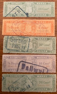 Fiskalmarken, Stempelmarken Canton Luzern LU - 1889 - Revenue Stamp Switzerland - Revenue Stamps