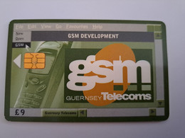 GUERNSEY / CHIPCARD 9 POUND NO 1 / GSM DEVELOPMENT / GUERNSEY TELECOM       USED  CARD     **11856** - [ 7] Jersey Und Guernsey