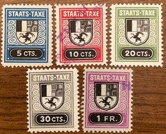 Fiskalmarken Staats-Taxe Kanton Graubünden - Revenue Stamp Switzerland - Revenue Stamps