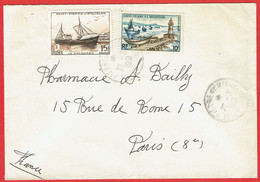 ESC De Saint-Pierre Et Miquelon (975) Pour Paris (75) - CAD 22 Mars 1961 - Timbres YT 352-357 - Briefe U. Dokumente