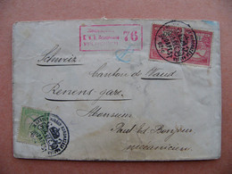 RARE 1916 Enveloppe De HONGRIE Magyar Budapest à Destination De RENENS Gare Suisse Cachet Et Vignette De Censure - Marcofilie