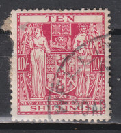 Timbre Oblitéré  De Nouvelle Zélande  De 1945 Ten Shillings Postal Fiscal - Used Stamps