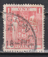 Timbre Oblitéré  De Nouvelle Zélande  De 1945 One Pound Postal Fiscal - Usati