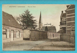 * Kruibeke - Cruybeke (Waasland - Oost Vlaanderen) * (Uitg Foubert) Kattenstraat, Rue Du Chat, église, Zeldzaam - Kruibeke