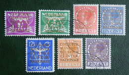 Cour Internationale De Justice NVPH D9-D15 D 9 (Mi Dienst 9-15) 1934 Gestempeld / Used NEDERLAND / NIEDERLANDE - Dienstmarken