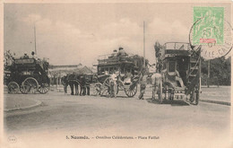 CPA NOUVELLE CALEDONIE - NOUMEA - Omnibus Caledoniens Pour Vallée Des Colons Et Faubourg Blanchot  Place Feillet - L B F - Nieuw-Caledonië