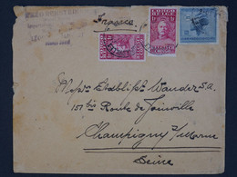 BH16 CONGO BELGE BELLE  LETTRE   1930  LEOPOLDVILLE   A  CHAMPIGNY FRANCE+N°131+AFFRANCH.. INTERESSANT++ - Storia Postale