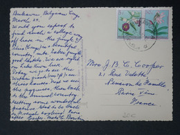 BH16 CONGO BELGE BELLE  CARTE  RRR  1938  PETIT BUREAU BUKAVU  A PARIS   FRANCE +AFF INTERESSANT++ - Storia Postale