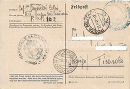 CARTOLINA IN FRANCHIGIA FELDPOST POSTA MILITARE OSPEDALE DA CAMPO N. 64 - CORPO SPEDIZIONE ITALIANA IN RUSSIA 23.09.1942 - War 1939-45