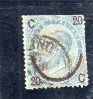 Italie :année 1865 N° 22 (type 1) Oblitéré - Usati