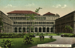 Burma, RANGOON, General Hospital, Nurses' Quarters (1910s) D.A. Ahuja No. 310 - Myanmar (Burma)