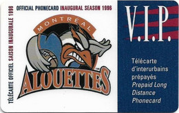 Canada - CTN - Montreal Alouettes Rugby, Exp. 31.12.1997, Remote Mem. V.I.P, 2.000ex, Mint - Canada