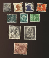 Inde - Oblitéré - Lot De 10 Timbres Différents Scannés Recto Verso - - Collections, Lots & Series
