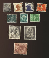 Inde - Oblitéré - Lot De 10 Timbres Différents Scannés Recto Verso - - Lots & Serien