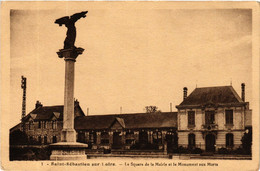 CPA St-Sebastien-sur-LOIRE - Le Square De La Mairie Et Le Monument (587170) - Saint-Sébastien-sur-Loire