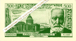 EDUCATION CHANGEMENT MONNAIE  INFORMATION FAC SIMILE BILLET DE 5 Nouveaux Francs N.F. VICTOR HUGO  GRAND FORMAT B.E. - Publicidad