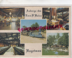 40-  HAGETMAU - AUBERGE DES LACS D' HALCO -BAR HOTEL RESTAURANT - PETIT TRAIN TRANSCONTINENTAL - Hagetmau