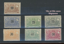 TR 15-27 *. 3 Val. Avec Filigrane.  3 W.met Watermerk.  Cote  1600,-€ - Mint