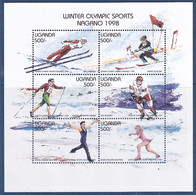 Olympic Games 1998 , Uganda - Blok Postfris - Inverno1998: Nagano