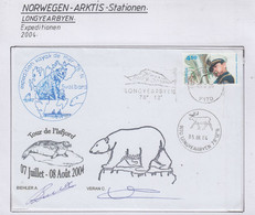 Spitsbergen Expedition Kayak De Mer/Tour De L'Isfjorfd 2 Signatures   Ca  Longyearbyen 05.08.2004 (LO161) - Arctic Expeditions