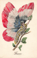 CPA Illustrateur - Allégorie De La France Femme Papillon - Aile Drapeau - Editions Aux Allies - Zonder Classificatie