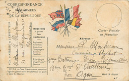 Lot De 6 Cartes De Franchise Militaire Guerre 14/18 - WW I
