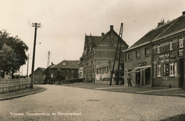 VOSSEM  GEMEENTEHUIS EN MEISJESSCHOOL    FOTO KAART      2 AFBEELDINGEN - Tervuren