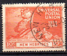 Nouvelles Hébrides: Yvert N° 140; UPU - Usati