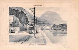 Porte De La TRONCHE Par Grenoble (Isère) - Tramway Publicité Chocolat Louit - La Tronche