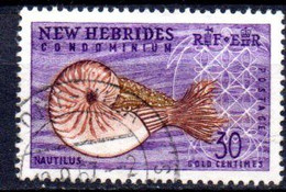 Nouvelles Hébrides: Yvert N° 208; Nautilus - Used Stamps