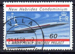 Nouvelles Hébrides: Yvert N° 279; Concorde; Oblitération Choisie!!! - Usati