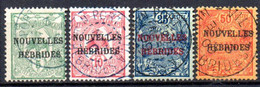 Nouvelles Hébrides: Yvert N° 1/4; Oblitérations Choisies - Used Stamps