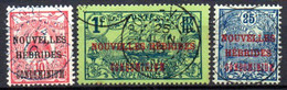 Nouvelles Hébrides: Yvert N° 16-17-19; Oblitérations Choisies - Used Stamps