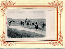 QUIBERON  ** BAIGNEURS ET BAIGNEUSES EN 1900 ** - Quiberon