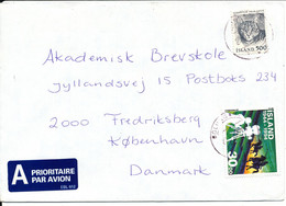 Iceland Cover Sent To Denmark 1994 - Cartas & Documentos