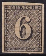 SUISSE - 6 R. De Zürich Neuf FAUX - 1843-1852 Federal & Cantonal Stamps