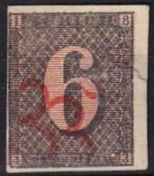 SUISSE - 6 R. De Zürich Oblitéré FAUX - 1843-1852 Federal & Cantonal Stamps