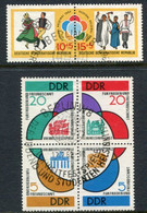 DDR / E. GERMANY 1962 Youth And Student Festival Pair And Block Used  Michel  901-06 - Usati