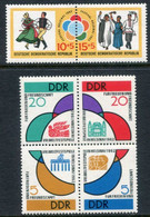 DDR / E. GERMANY 1962 Youth And Student Festival Pair And Block MNH / **.  Michel  901-06 - Nuovi