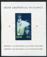 DDR / E. GERMANY 1962 Vostock 3 And 4 Group Flight Block  MNH / **.  Michel  Block 17 - Nuovi