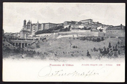 PANORAMA DI URBINO - VIAGGIATA 1908 - F.P - STORIA POSTALE - Urbino