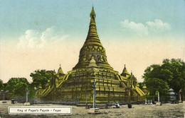 Burma, PAGAN BAGAN, King Of Pagan's Pagoda (1910s)   D.A. Ahuja Postcard No. 447 - Myanmar (Burma)