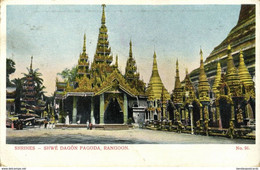Burma, RANGOON, Shwé Dagôn Pagoda (1910s) D.A. Ahuja No. 91 Postcard - Myanmar (Burma)