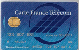 1-CARTE FRANCE TELECOM-PUCE SOL A-INTERNATIONALE-Exp 05/2001-V°N°Vert En Bas-TBE -  Schede Di Tipo Pastel   