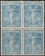 Argentina 1921 Sc 287  Block MNH** Crease - Ongebruikt