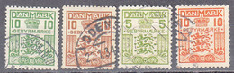 DENMARK  SCOTT NO I 2-5  USED  YEAR  1926 - Dienstmarken