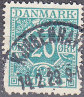 DENMARK  SCOTT NO J17  USED  YEAR  1921  PERF 14 X 14.5 - Portomarken