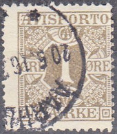 DENMARK  SCOTT NO P11  USED  YEAR  1914  WMK 114 - Portomarken