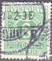 DENMARK  SCOTT NO P14  USED  YEAR  1914  WMK 114 - Impuestos